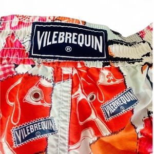 VILEBREQUIN Swim Trunks Men’s XXL Penguin Turtle Floral Lined Shorts Beach $325
